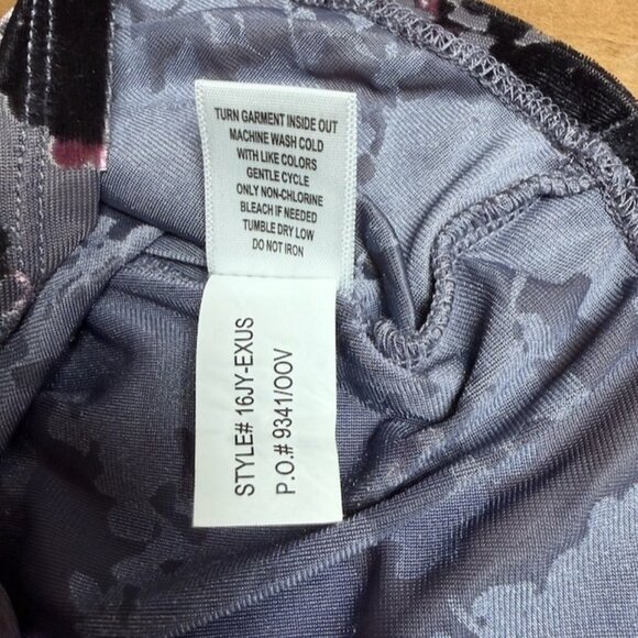 Self Esteem Womens Babydoll Velvet Burnout Whimsigoth Tank Top Size M Lace Trim - Picture 5 of 8